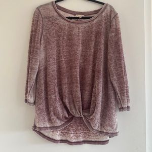Maroon washed light weight long sleeve